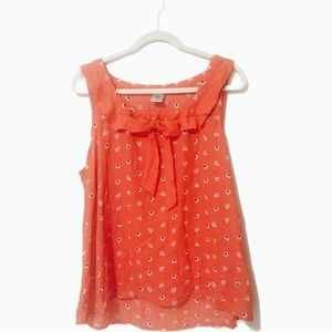 Heart blouse with bow